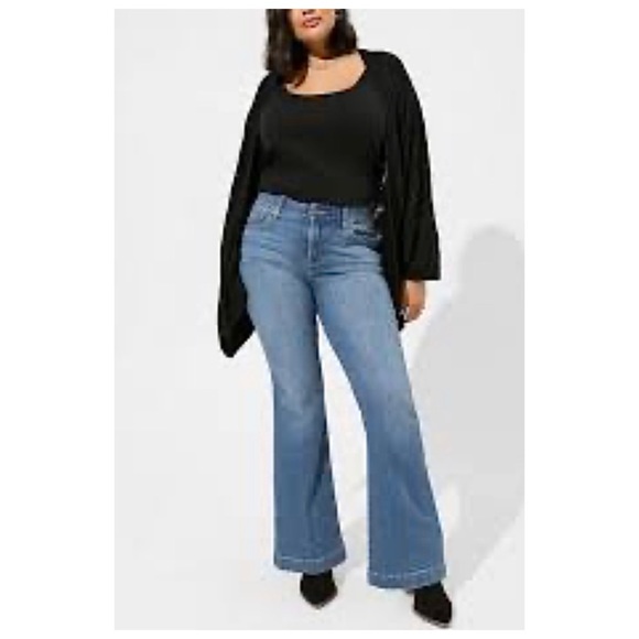 torrid Denim - Torrid Women’s Sz 14S Premium Bombshell Stretch Flare Mid Rise Denim Jeans